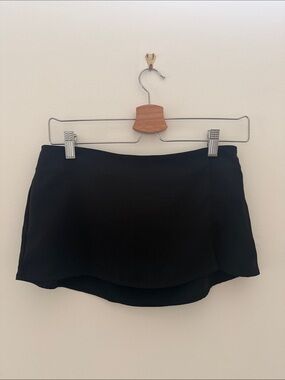 Dolls Kill Mini Black Skirt with Slit